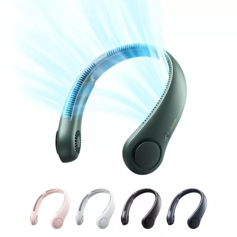 JISULIFE Kakla Ventilators 3 Tumši Zaļš
