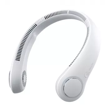 JISULIFE Kakla Ventilators 3 Pelēks - Valkājams Bezlāpstiņu Ventilators ar 4000mAh Akumulatoru, 5 Ātrumiem, USB-C