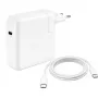 JLC 96W USB-C barošanas adapteris ar 2m USB-C kabeli, USB PD 3.0, UK kontaktdakša, balts (bez iepakojuma)