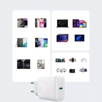 JOYROOM 10000mAh 22.5W USB-C Power Bank ar iebūvētu kabeli