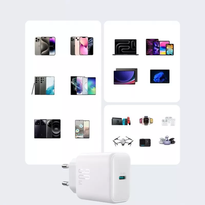 JOYROOM 10000mAh 22.5W USB-C Power Bank ar iebūvētu kabeli
