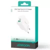 Joyroom 20W Dual-Port (USB-A + USB-C) Lādētājs EU Kontaktdakša Balts