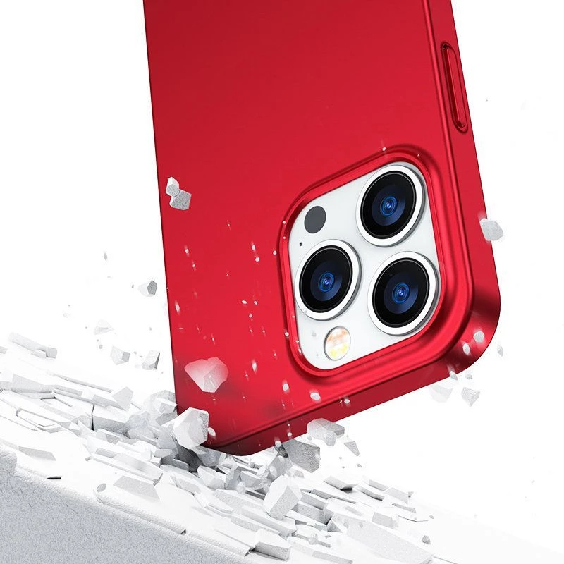 Joyroom 360 Full Case priekšējais un aizmugurējais vāciņš iPhone 13 Pro Max + rūdīta stikla ekrāna aizsargs Sarkans (JR-BP928 Red)