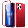 Joyroom 360 Full Case priekšējais un aizmugurējais vāciņš iPhone 13 Pro Max + rūdīta stikla ekrāna aizsargs Sarkans (JR-BP928 Red)