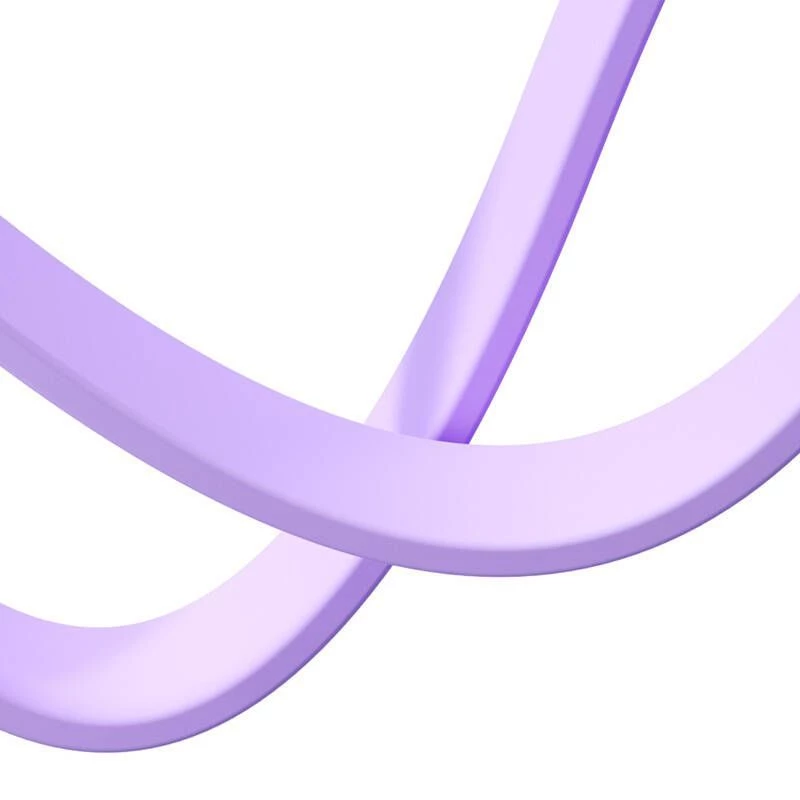JOYROOM 3in1 Colorful USB to USB-C/Lightning/Micro USB Cable 3.5A, 1m (Purple)