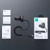 Joyroom 4-in-1 Fast Car Charger PD QC3.0 AFC FCP ar 1.6m 57W Lightning kabeli melns