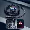 Joyroom 4-in-1 Fast Car Charger PD QC3.0 AFC FCP ar 1.6m 57W Lightning kabeli melns
