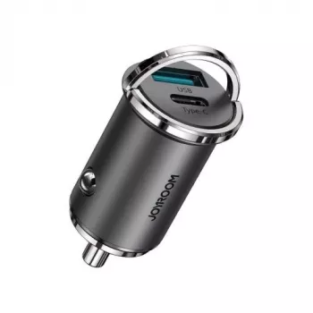 JOYROOM 45W USB Auto lādētājs ar USB-C un USB-A, Power Delivery, Quick Charge 3.0, AFC, SCP, Pelēks (C-A35)