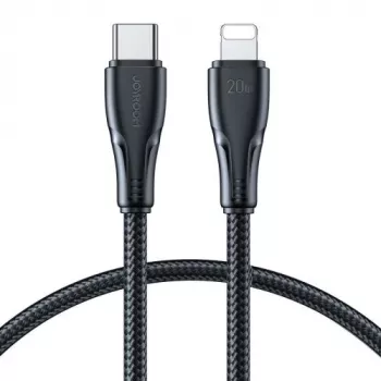 Joyroom A10 Series USB-C uz Lightning ātrās uzlādes kabelis PD 20W, 0,25m, Melns (S-CL020A11)
