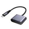 Joyroom Adapter DAC 2-in-1 Lightning to Lightning/Lightning, 60W, 0,12m, Melns (JR-SY-L02)