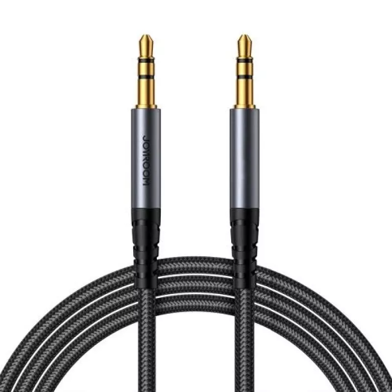 Joyroom Audio kabelis stereo, 3,5 mm Mini Jack, 1,2 m, melns (SY-A08)
