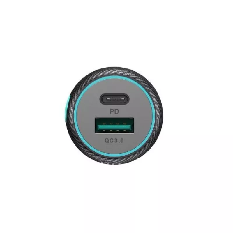 Joyroom Auto Lādētājs U+C, QC 3.0, PD, 60W, RGB, Melns (JR-CCN01)
