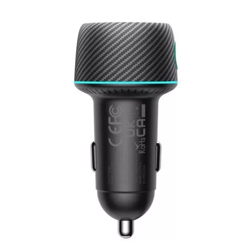Joyroom Auto Lādētājs U+C, QC 3.0, PD, 60W, RGB, Melns (JR-CCN01)