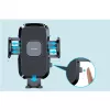 Joyroom Auto Telefona Turētājs ar Elastīgu Roku Panelim un Logam Melns
