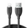JOYROOM Colorful Series USB-A uz Lightning kabelis 1,2m Melns SA29-AL3
