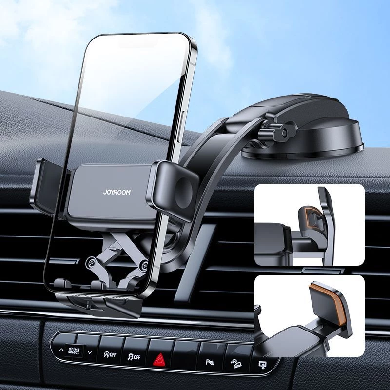Joyroom Dashboard Auto Telefona Turētājs - Universāls Piesūcekņa Statīvs 4.7-7.2 collu Viedtālruņiem