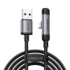 Joyroom EnjoyX Series USB-A uz USB-C 90 grādu kabelis A56, 3A, 480 Mbps, 1,2m, melns (S-A56)
