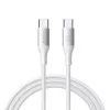 JOYROOM Flash Series USB-C uz USB-C kabelis A28, 60W, 480 Mbps, 2m, balts (S-A28-CCW2)