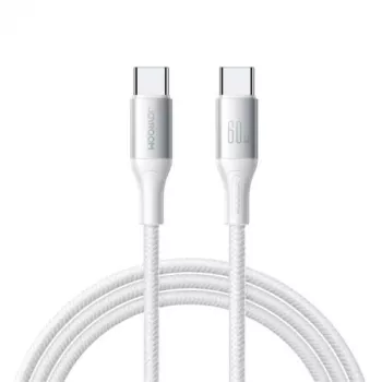 JOYROOM Flash Series USB-C uz USB-C kabelis A28, 60W, 480 Mbps, 2m, balts (S-A28-CCW2)