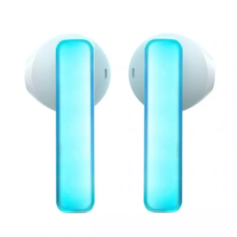 Joyroom IceLens Series True Wireless Earbuds ar LED gaismām, Bluetooth 5.3, Balts (JR-TC1-WHT)