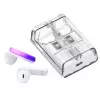Joyroom IceLens Series True Wireless Earbuds ar LED gaismām, Bluetooth 5.3, Balts (JR-TC1-WHT)