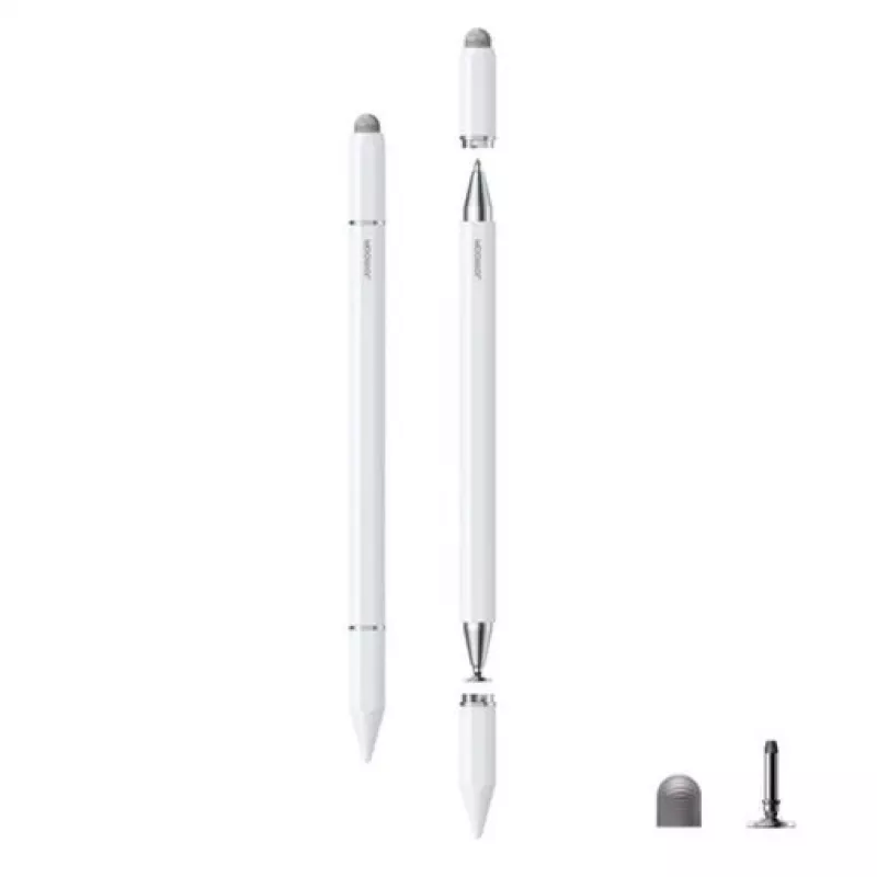 JOYROOM JR-BP561 3-in-1 pasīvā magnētiskā kapacitatīvā irbulīša pildspalva ar lodīšu pildspalvu, balta