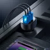Joyroom JR-CCD03 Automašīnas lādētājs ar digitālo displeju, 3x USB-A, 17W, 3.4A, melns