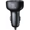 Joyroom JR-CCD04 Auto lādētājs 30W 2x USB-C USB-A ar digitālo displeju - Melns