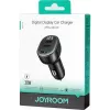 Joyroom JR-CCD04 Auto lādētājs 30W 2x USB-C USB-A ar digitālo displeju - Melns