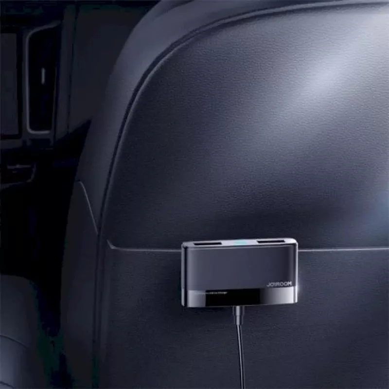 Joyroom JR-CL03 5-in-1 autolādētājs, 31W, 5 USB-A porti, melns