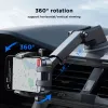 Joyroom JR-OK6 Auto telefona turētājs - piesūceknis panelim/vējstiklam - universāls 4.7-7.2 collu viedtālruņiem - 360° rotācija - melns