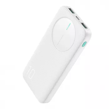 Joyroom JR-PBF12 Power Bank 10000mAh 2.4A Dual USB-A USB-C Balts