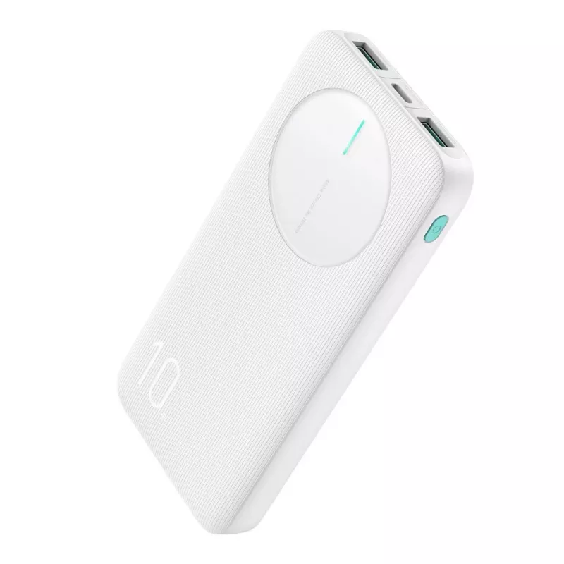 Joyroom JR-PBF12 Power Bank 10000mAh 2.4A Dual USB-A USB-C Balts