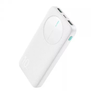 Joyroom JR-PBF12 Power Bank 10000mAh 2.4A Dual USB-A USB-C Balts