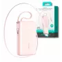 Joyroom JR-PR2L Power Bank 10000 mAh 35W ar digitālo displeju, iebūvētiem USB-C un Lightning kabeļiem (0,7 m) Rozā