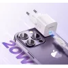 JOYROOM JR-TCF02 USB-C PD 20W sienas lādētājs ar USB-C kabeli - balts