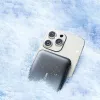 JOYROOM JR-W020 20W 10000mAh MagSafe Power Bank ar USB-C uz USB-C 0.25m kabeli - Melns