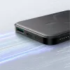 JOYROOM JR-W020 Mini Power Bank 5000mAh 20W USB-A USB-C Bezvadu Lādētājs - Melns + USB-C Kabelis