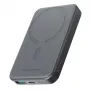 JOYROOM JR-W020 Mini Power Bank 5000mAh 20W USB-A USB-C Bezvadu Lādētājs - Melns + USB-C Kabelis