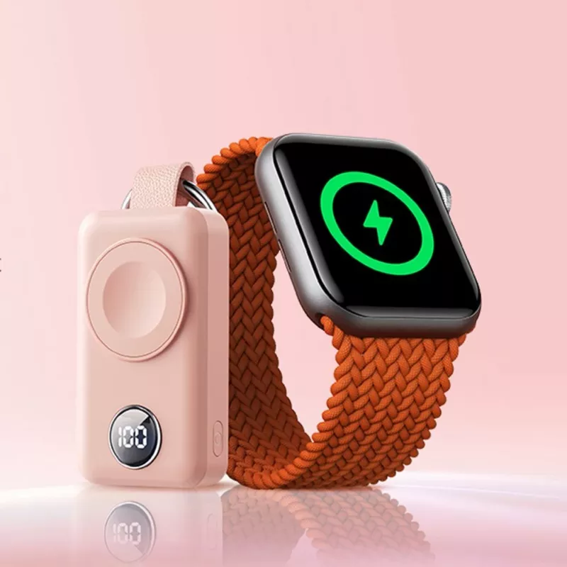 Joyroom JR-WQW01 Bezvadu barošanas bloks 2000mAh 3W Apple Watch, rozā