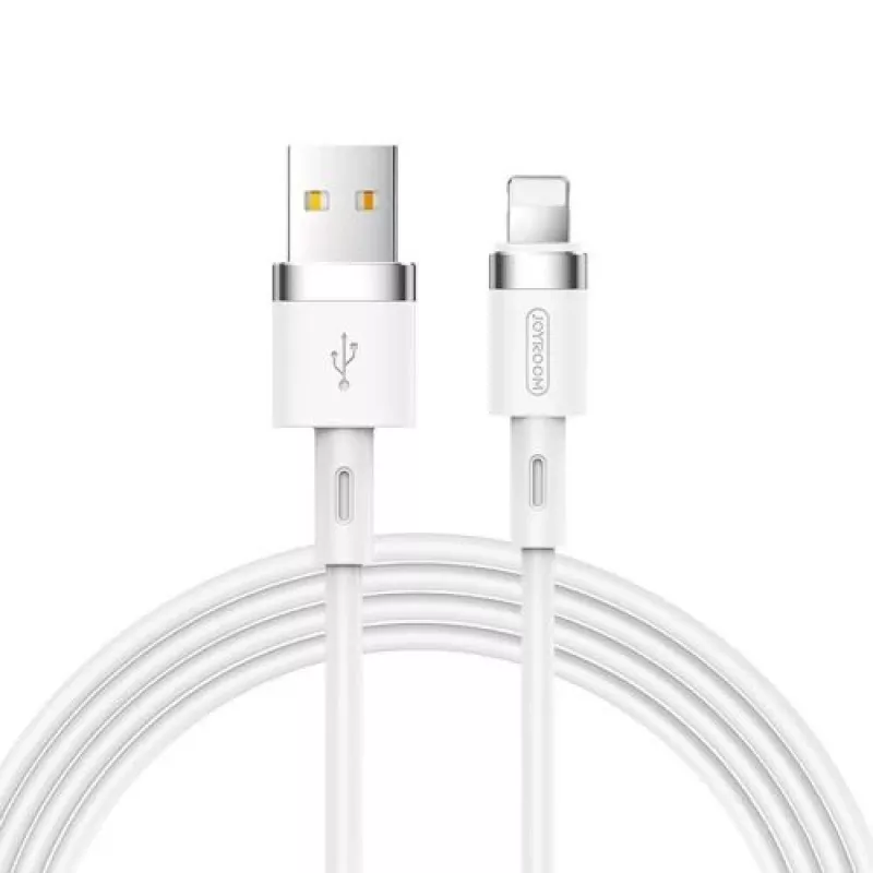 Joyroom Lightning - USB kabelis 2.4A, 1.2m, Balts (S-1224N2)