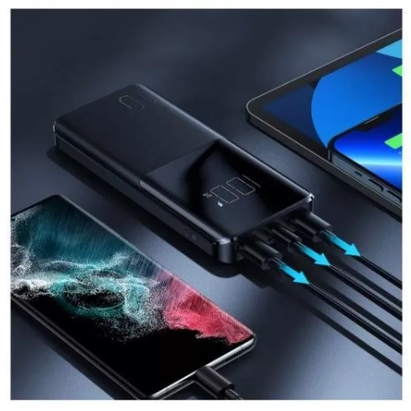 Joyroom Powerbank 15W 10000mAh PD QC3.0 AFC Melns (JR-T013)