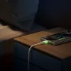 JOYROOM S-A53 USB-A uz USB-C kabelis ar fluorescējošu galu 1,2 m bēšs