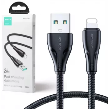 JOYROOM S-UL012A11 USB-A uz Lightning pīts kabelis 1,2 m melns