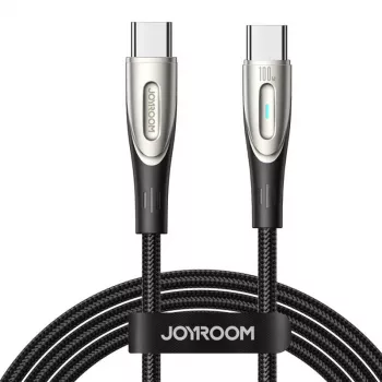 JOYROOM Star-Light USB-C to USB-C kabelis SA27-CC5 1.2m Melns 100W
