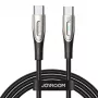 JOYROOM Star-Light USB-C to USB-C kabelis SA27-CC5 1.2m Melns 100W