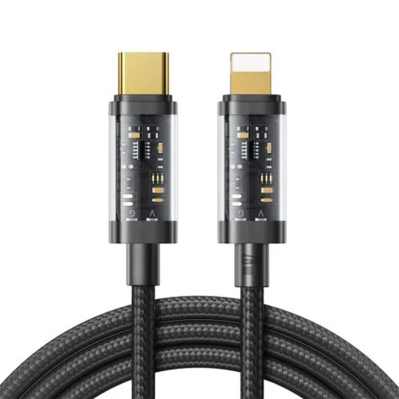 Joyroom Type-C uz Lightning A10 sērijas ātrās uzlādes kabelis PD 20W, 1,2m, melns (S-CL020A12)