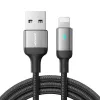Joyroom USB-A uz Lightning kabelis, 2,4A, 1,2m, Melns (S-UL012A10)
