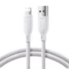 Joyroom USB-A uz Lightning kabelis Multi-Color Series A14, 480 Mbps, 3A, 1,2m, Balts (SA34-AL3)