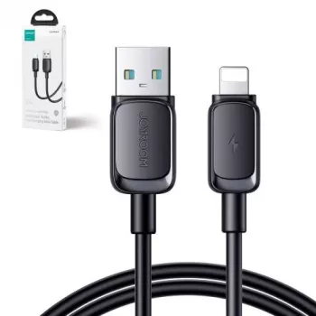 Joyroom USB-A uz Lightning kabelis Multi-Color Series A14, 480Mbps, 2.4A, 1.2m, Melns (S-AL012A14B)